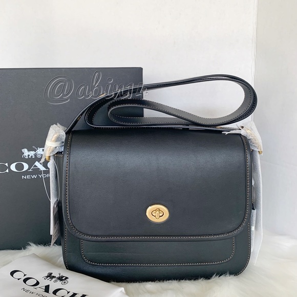 coach glovetanned leather rambler crossbody